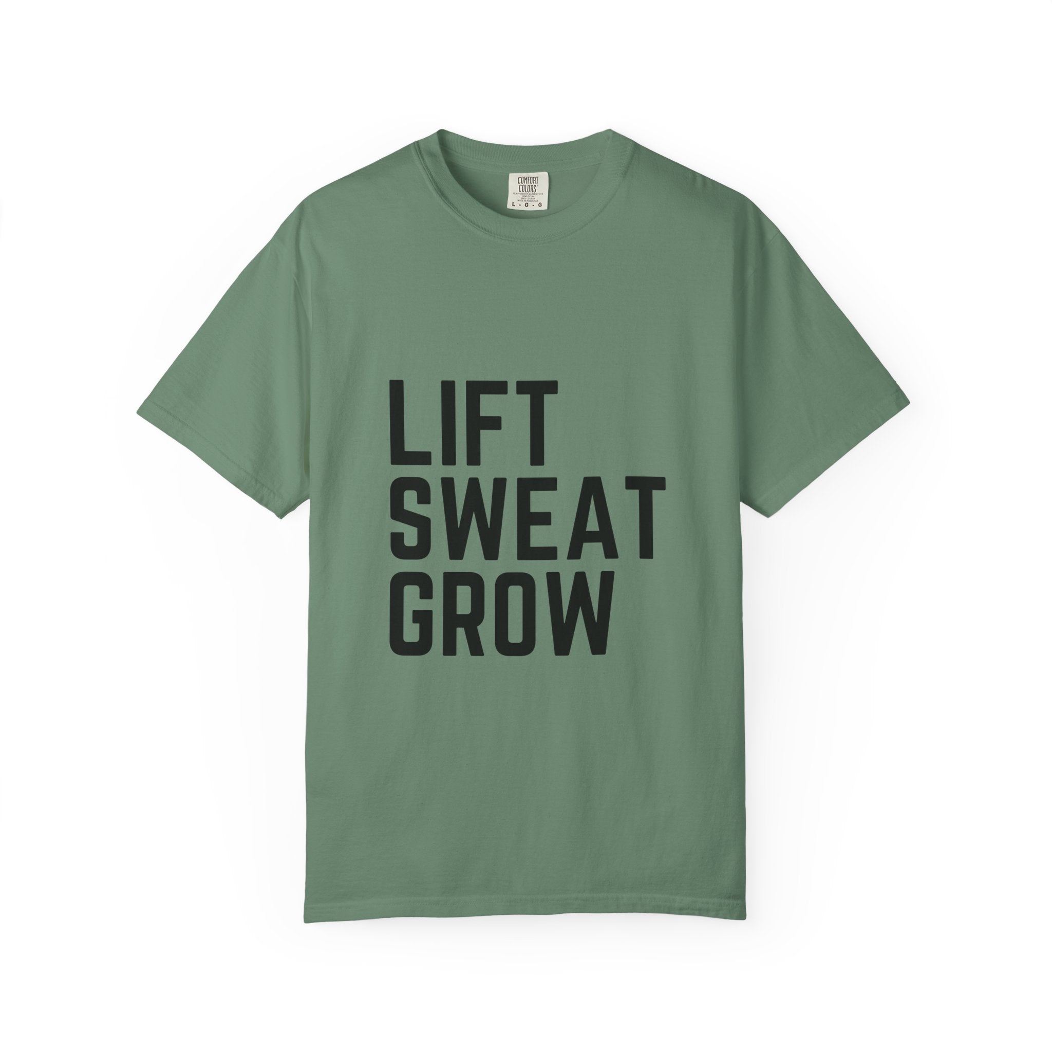 Unisex Fitness Motivational T-Shirt - Lift Sweat Grow, Gym Apparel, Workout Gift, Athletic Wear, Casual Style, Inspirational Tee