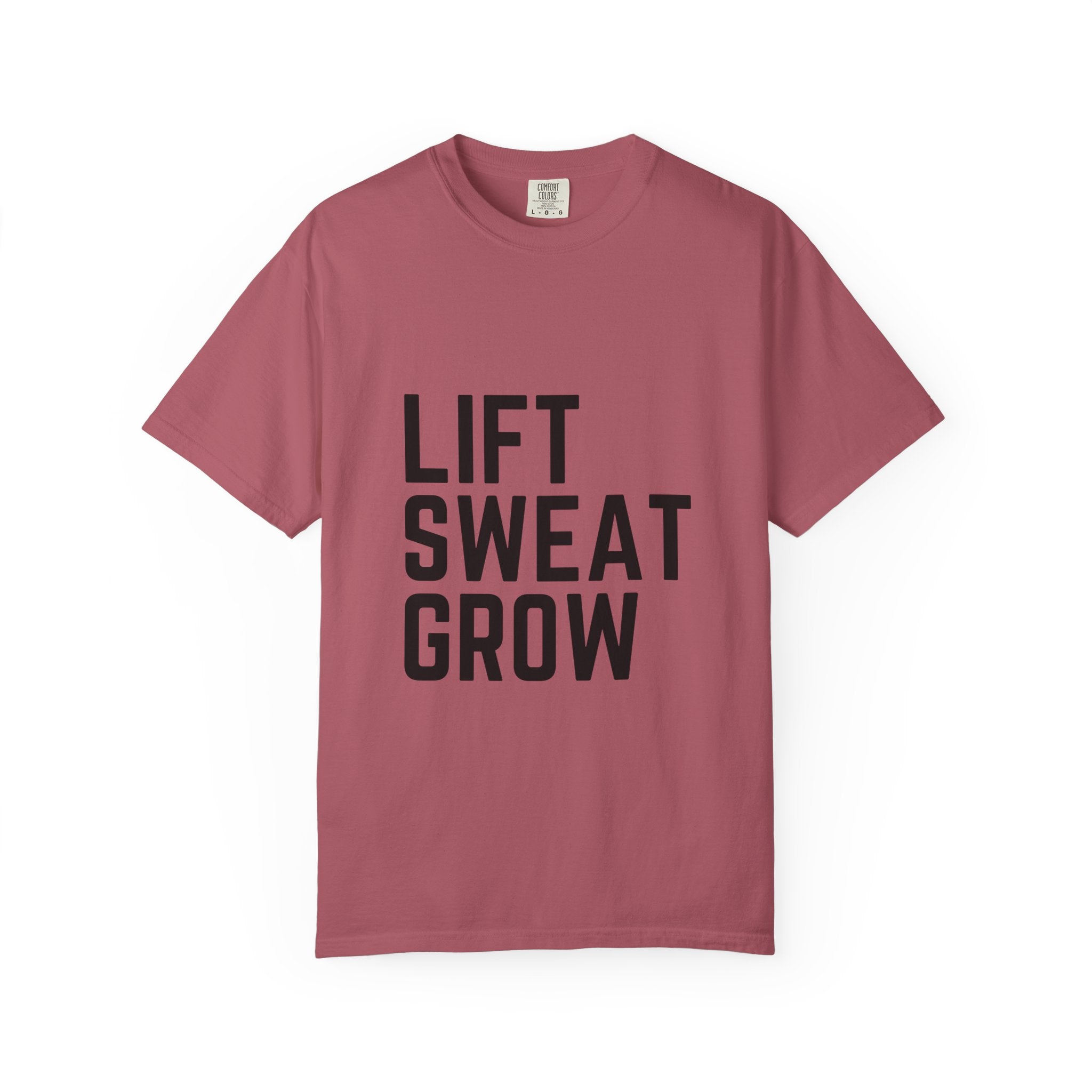 Unisex Fitness Motivational T-Shirt - Lift Sweat Grow, Gym Apparel, Workout Gift, Athletic Wear, Casual Style, Inspirational Tee